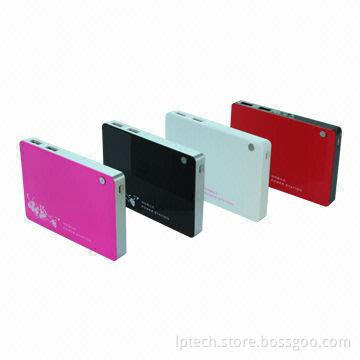 Portable Power Bank 5600mAh for iPhone/iPad/MP3/MP4/GPS with Double USB 5V/1A, 5V/2A